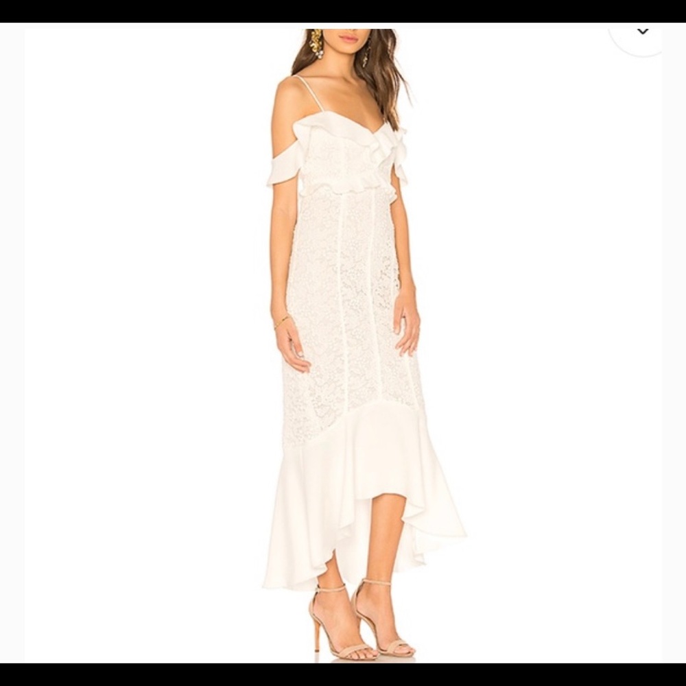 Rachel Zoe Ivory Chloe Lace Mermaid Gown Dress - 0 - Picture 8 of 14